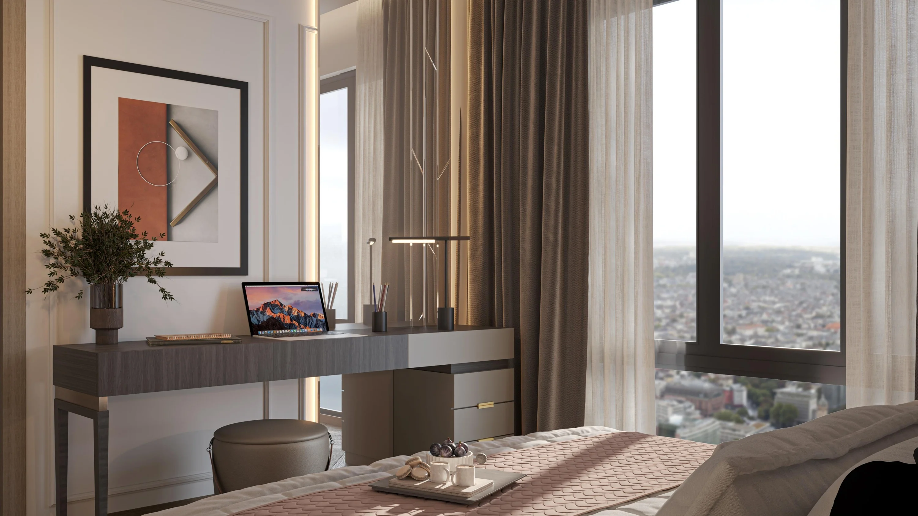 Featured Image of Sobha One Residences Bedroom with Landscape View