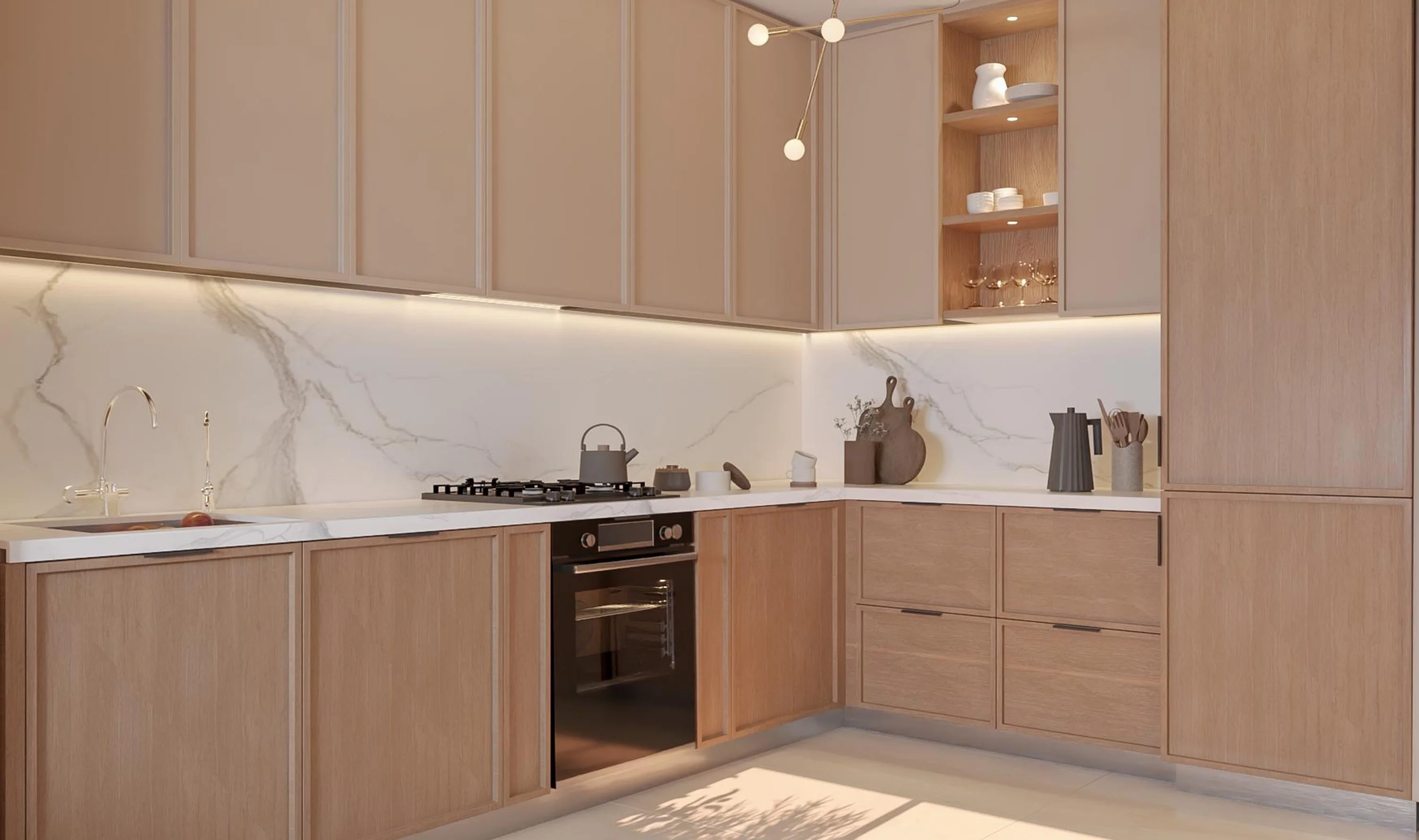 Featured Image of Sobha One Residences Modular Kitchen Interior