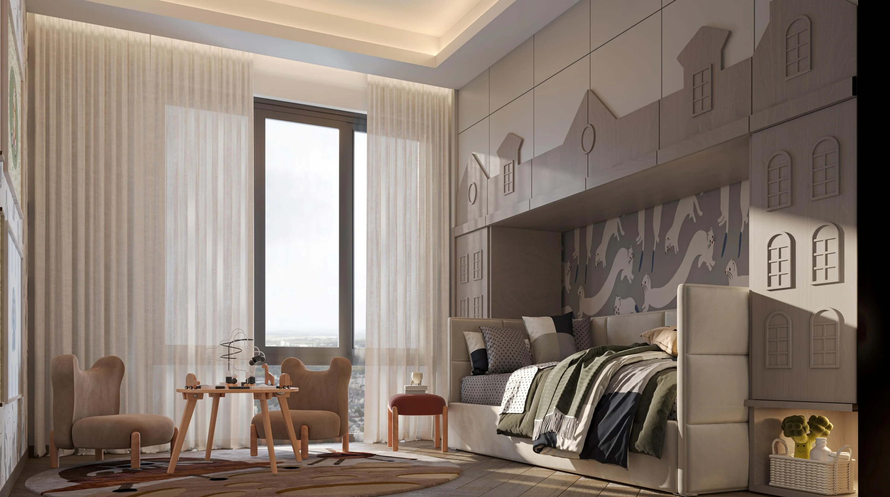 Featured Image of Sobha One Residences Living Area Interior