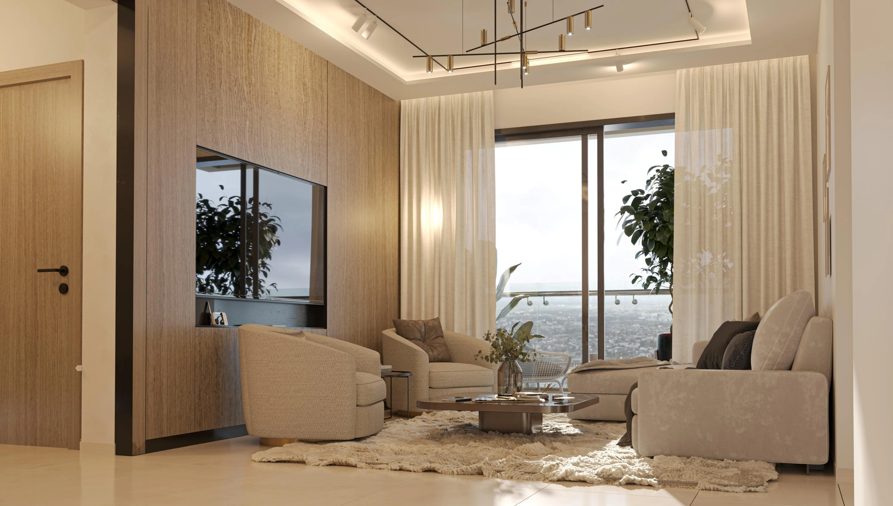 Featured Image of Sobha One Residences Living Room Interior